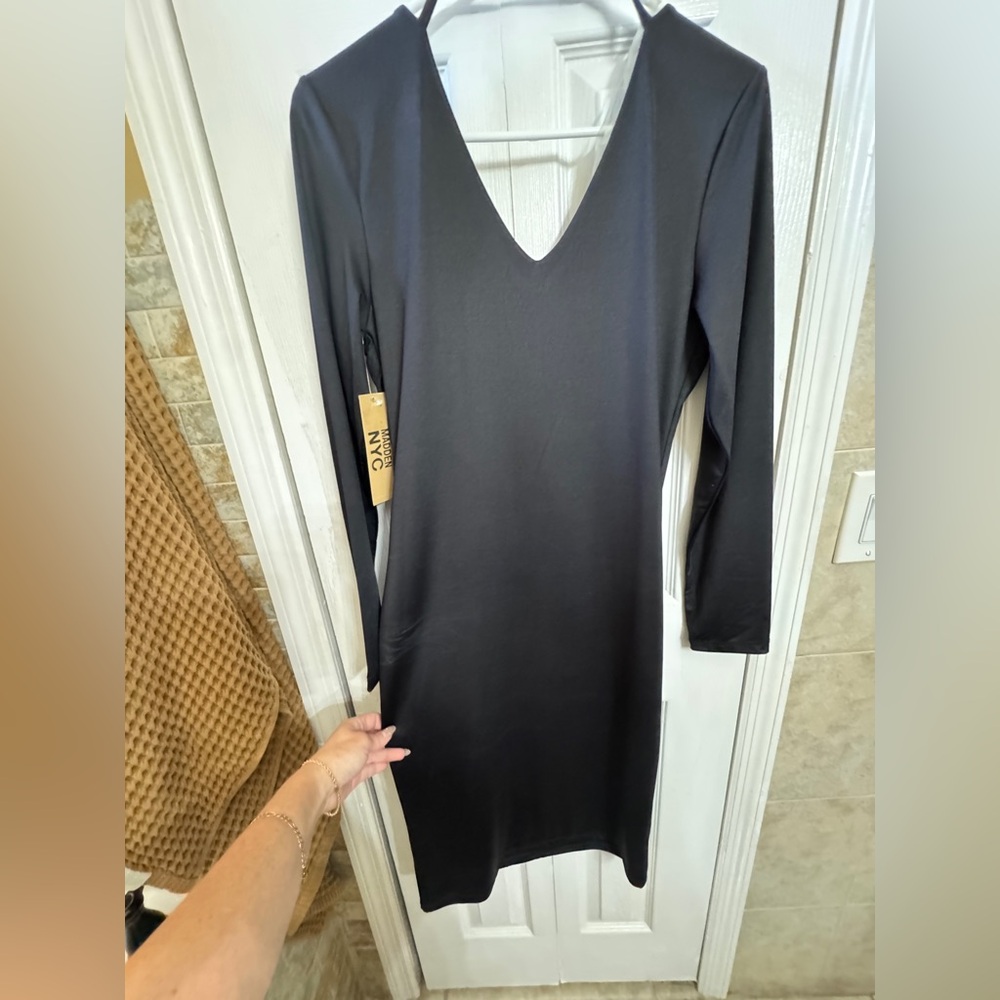 NYC Classic Black Long Sleeve Dress